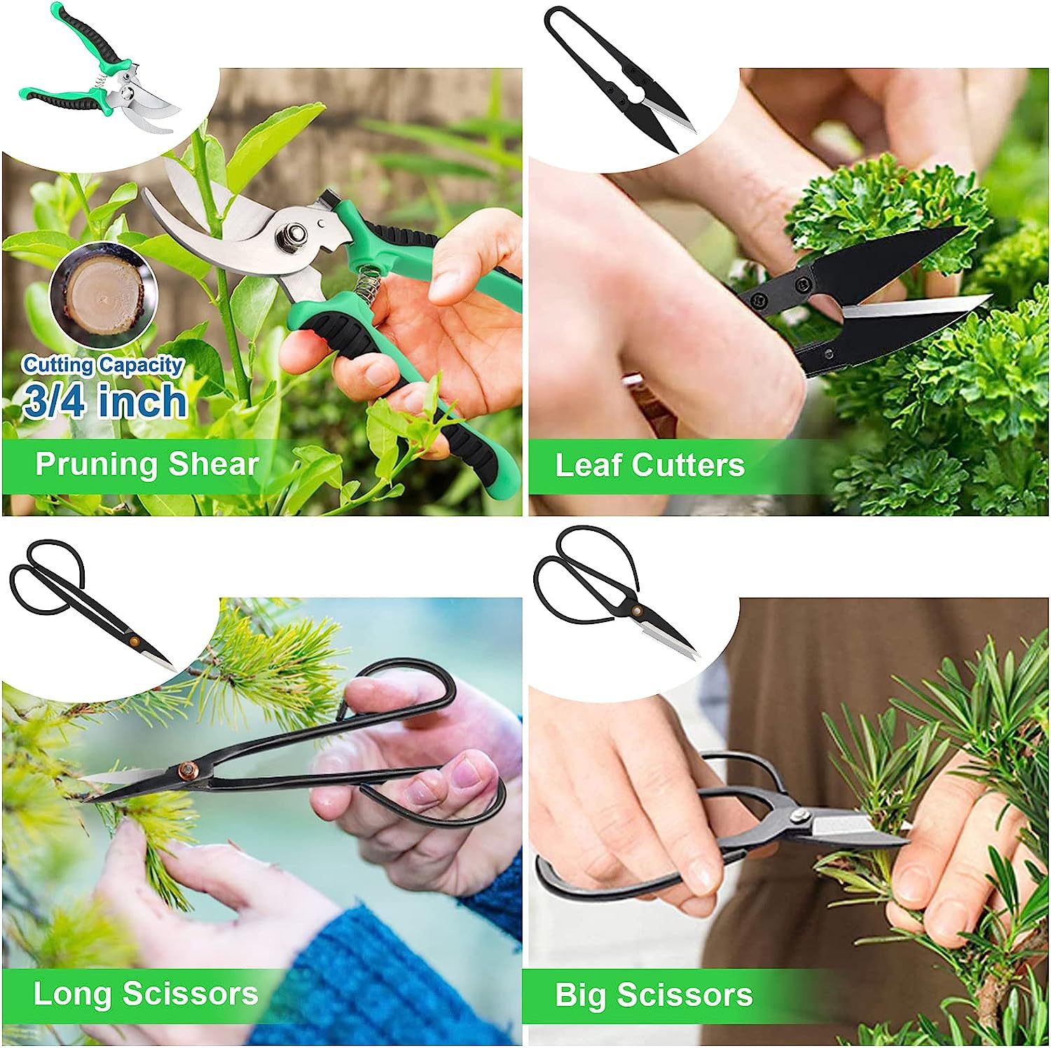 24-Piece Bonsai Tree Tool Kit for Gardening Starters – Complete Bonsai Care Set with Organizer Bag — image 2
