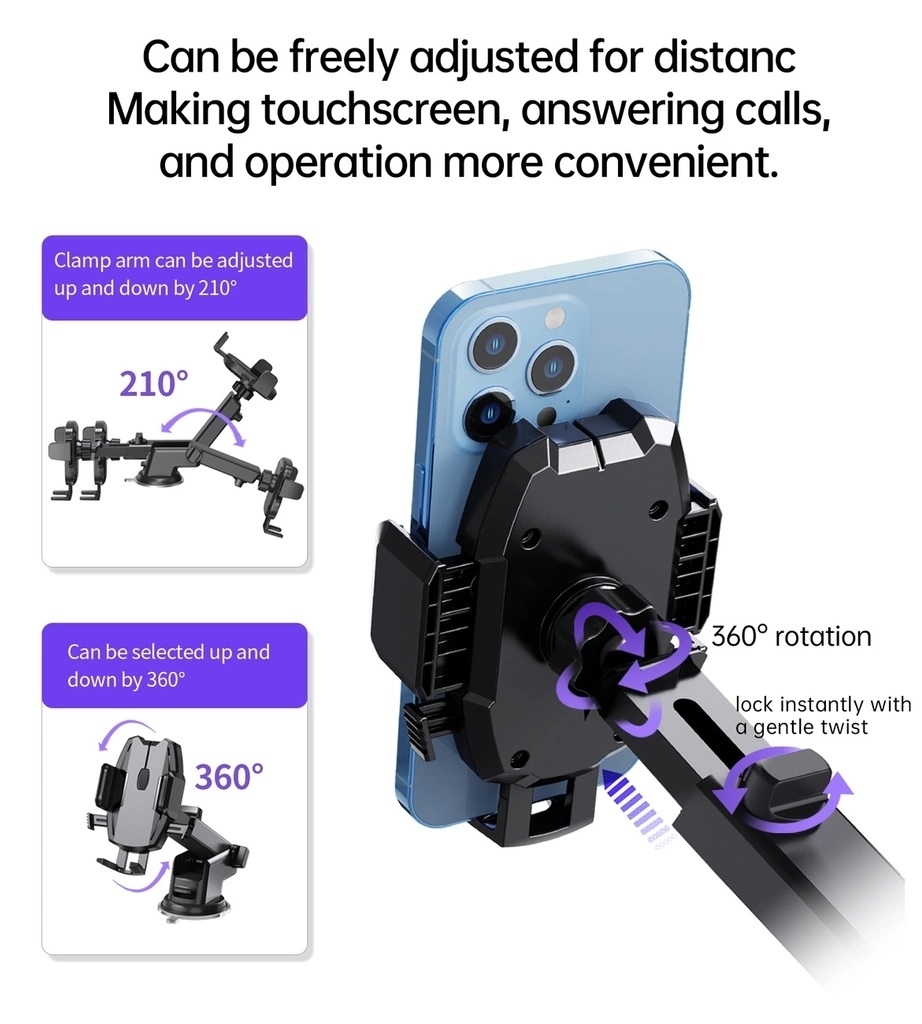 CHOETECH H043 Car Mount for Car Dashboard Windshield Phone Holder โ image 4