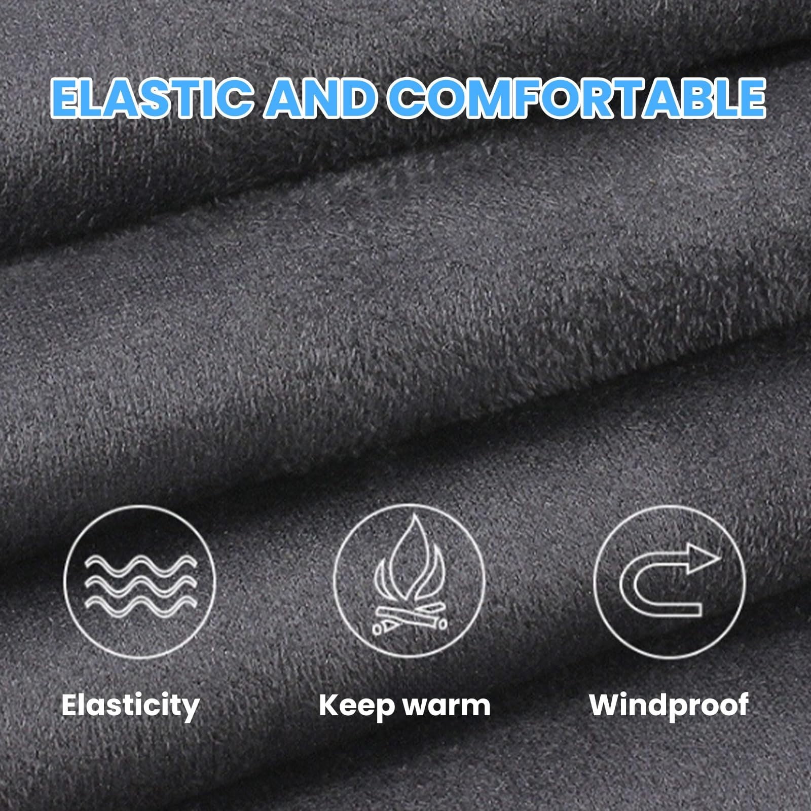 Heated Gloves for Men Women with 3 Heat Settings Touchscreen Warming Gloves for Climbing Hiking Cycling Camping- 26 Grey — image 6