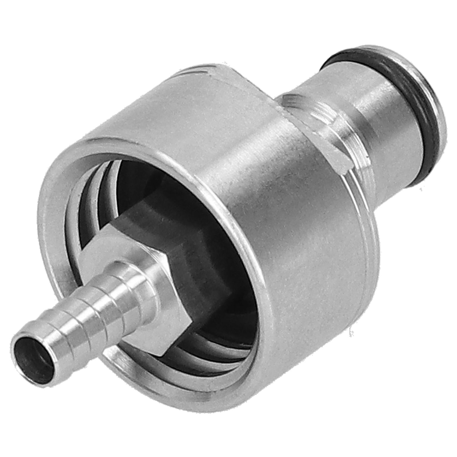 Stainless Steel Carbonation Cap with 5/16in Barb Ball Lock Type Fit Soft PET Bottle Beer Making — image 5