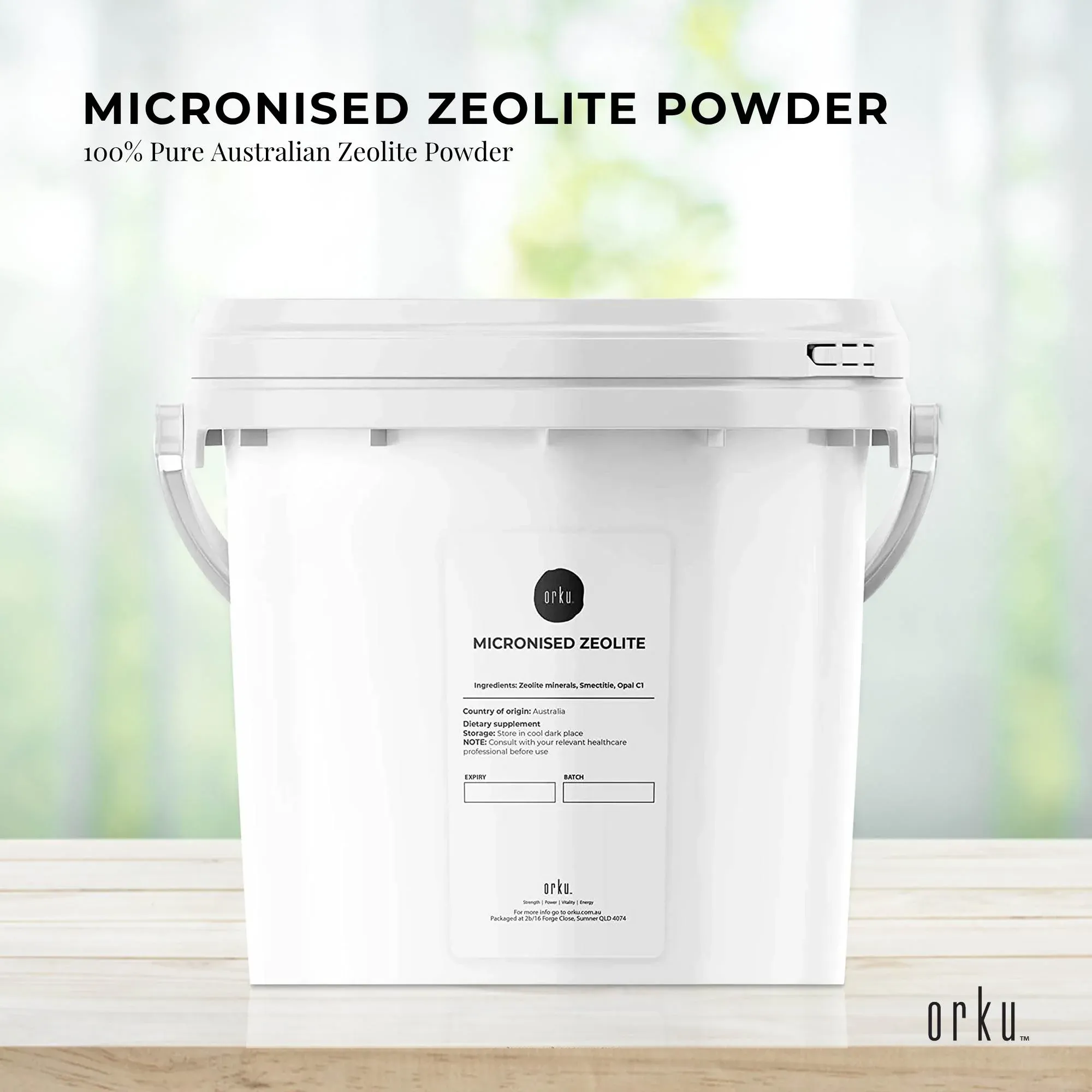 Orku 5kg Ultrafine Micronised Zeolite Powder Tub Natural Clinoptilolite Mineral — image 2