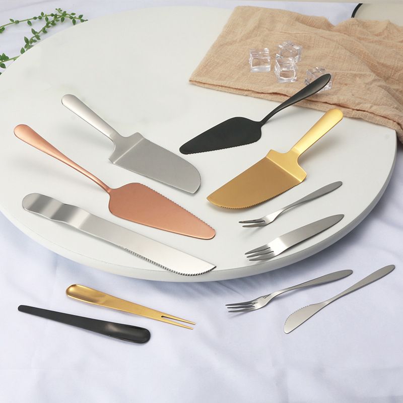 Island Qi Stainless Steel Fruit Fork Cake Knife Three-tooth fork — image 2