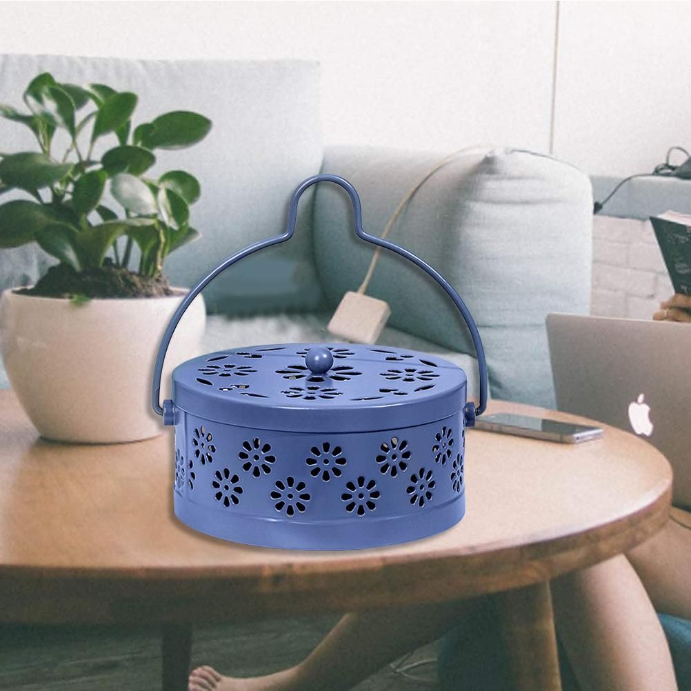 Hollow Mosquito Repellent Incense Holder Mosquito Repellent Incense Coil Container for Bedroom Office Study Multifunctional Box — image 5
