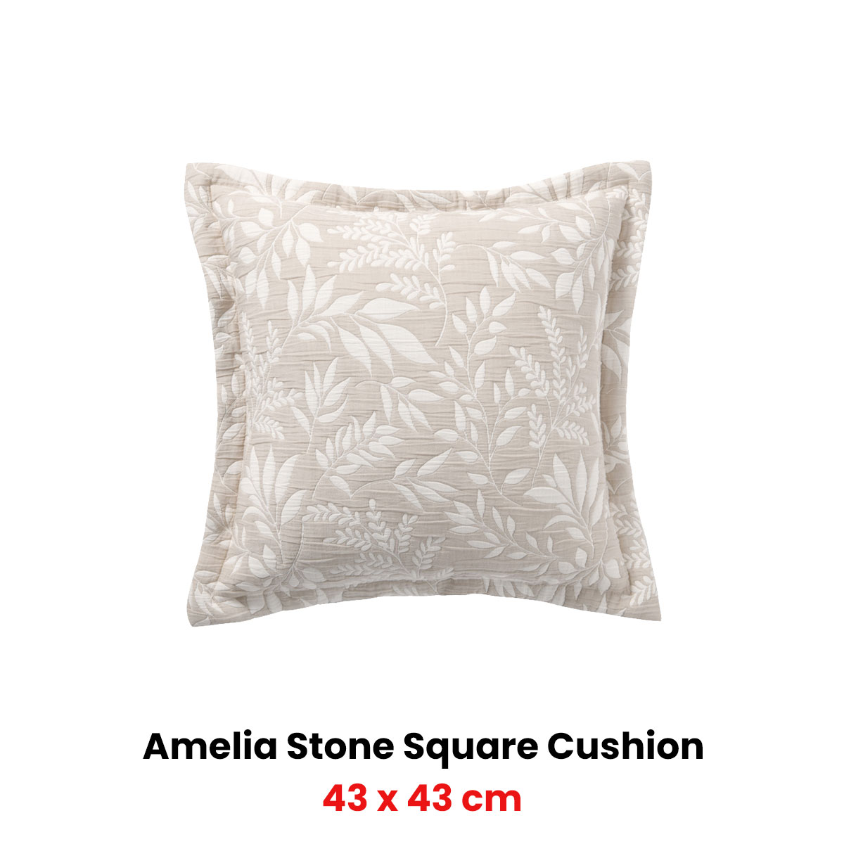 Bianca Ameila Stone Square Filled Cushion 43 × 43cm — image 2