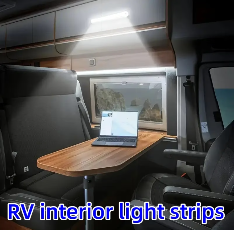 Four multi-size magnetic LED motion sensor lights (three colors adjustable), USB rechargeable cabinet light, LED motion sensor light strip, indoor motion — image 5