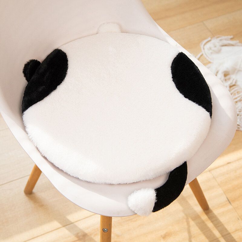 40cm Round Cat-Themed Seat Cushion (Black and White Cat) — Slow-Rebound Memory Foam, Soft Plush, Washable — Ideal for Office Chairs, Bedrooms, Dorms, and — image 2