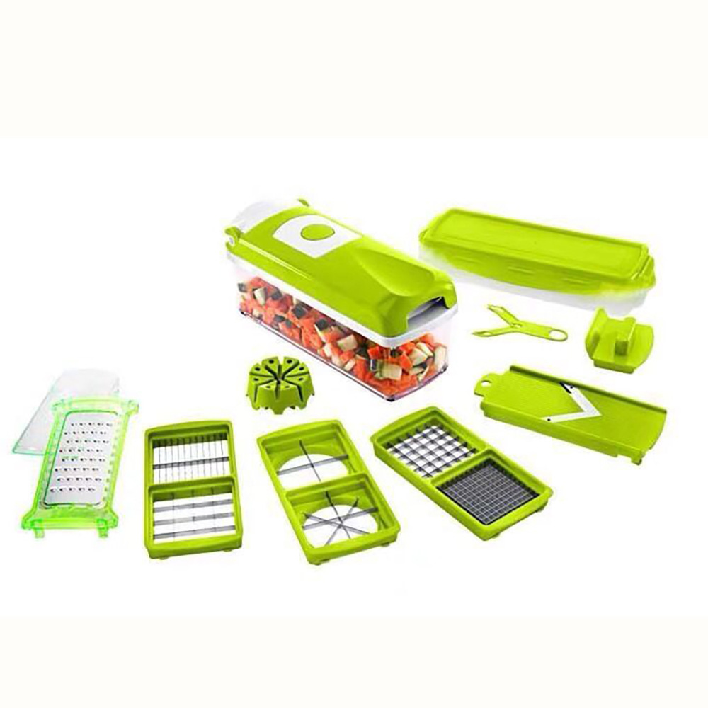 Multi-Functional Vegetable Chopper & Slicer Set - Dicer, Grater with Food Container & Peeler(green) โ image 2