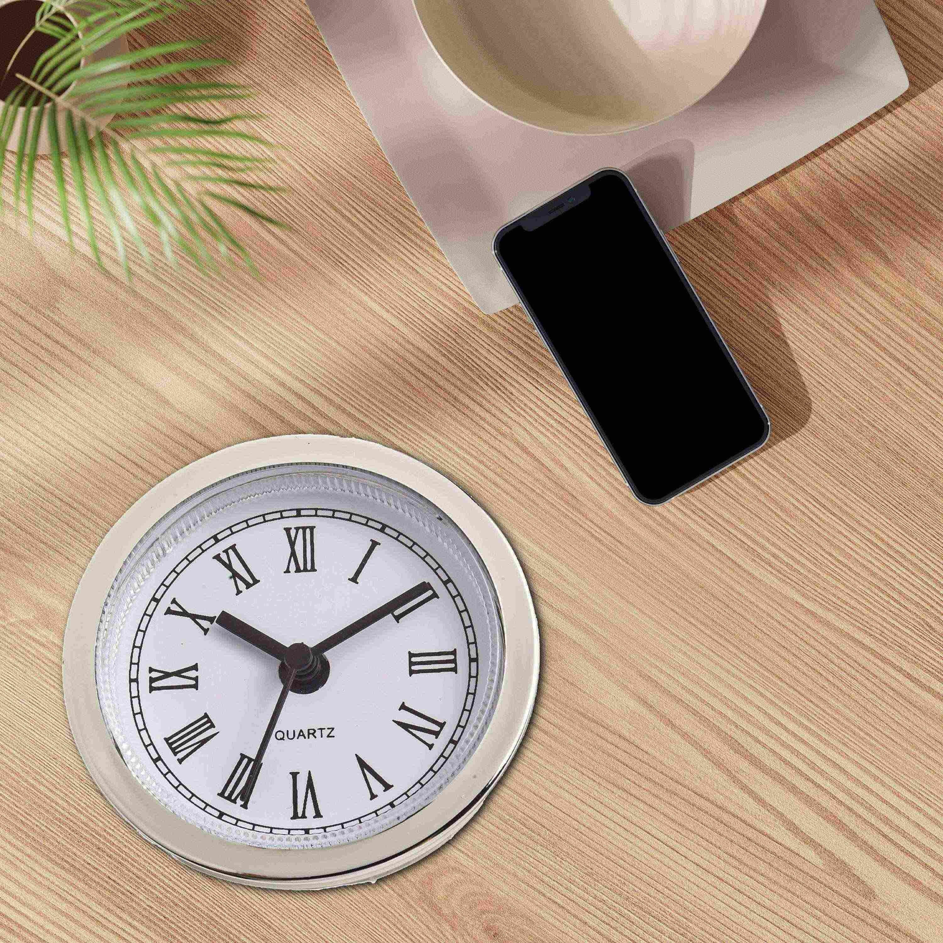 Quartz Clock Insert Movement Replacement DIY Gold Arabic Numbers Clock Repair Tool, 60MM — image 3