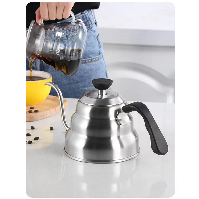 Gooseneck Kettle with Thermometer - 1.2L Pour Over Coffee & Tea Kettle,Stainless Steel Gooseneck Kettle Pot, Precision Pour Drip Spout, Suitable for — image 5