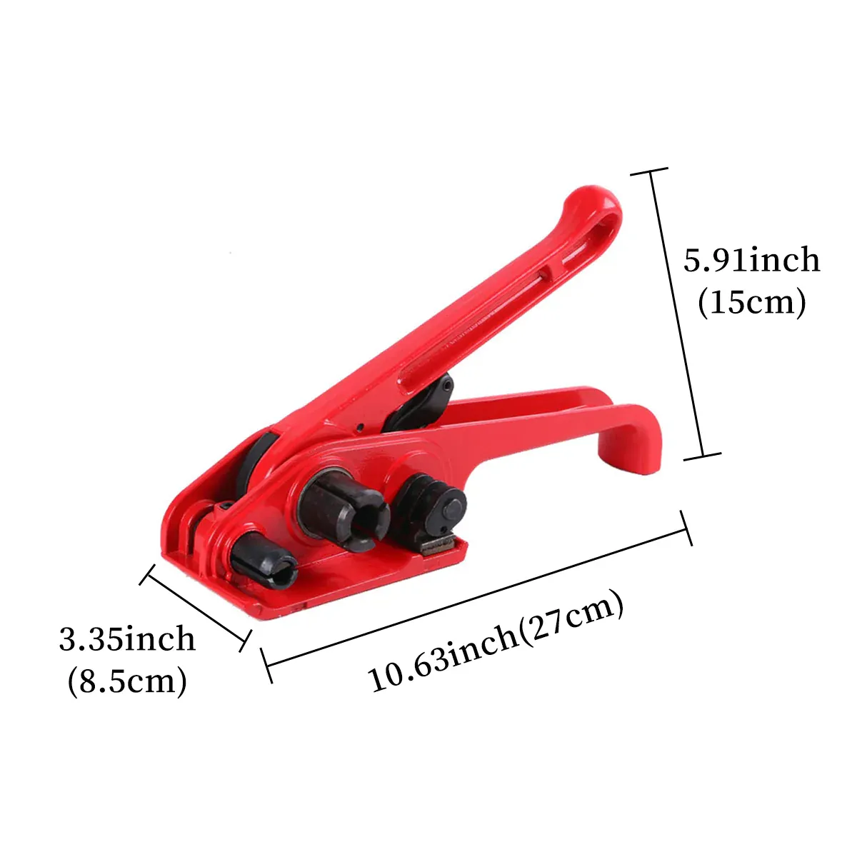 Red Strapping Tool Manual Tensioner Plastic Steel Band Packing Tightening Device โ image 3