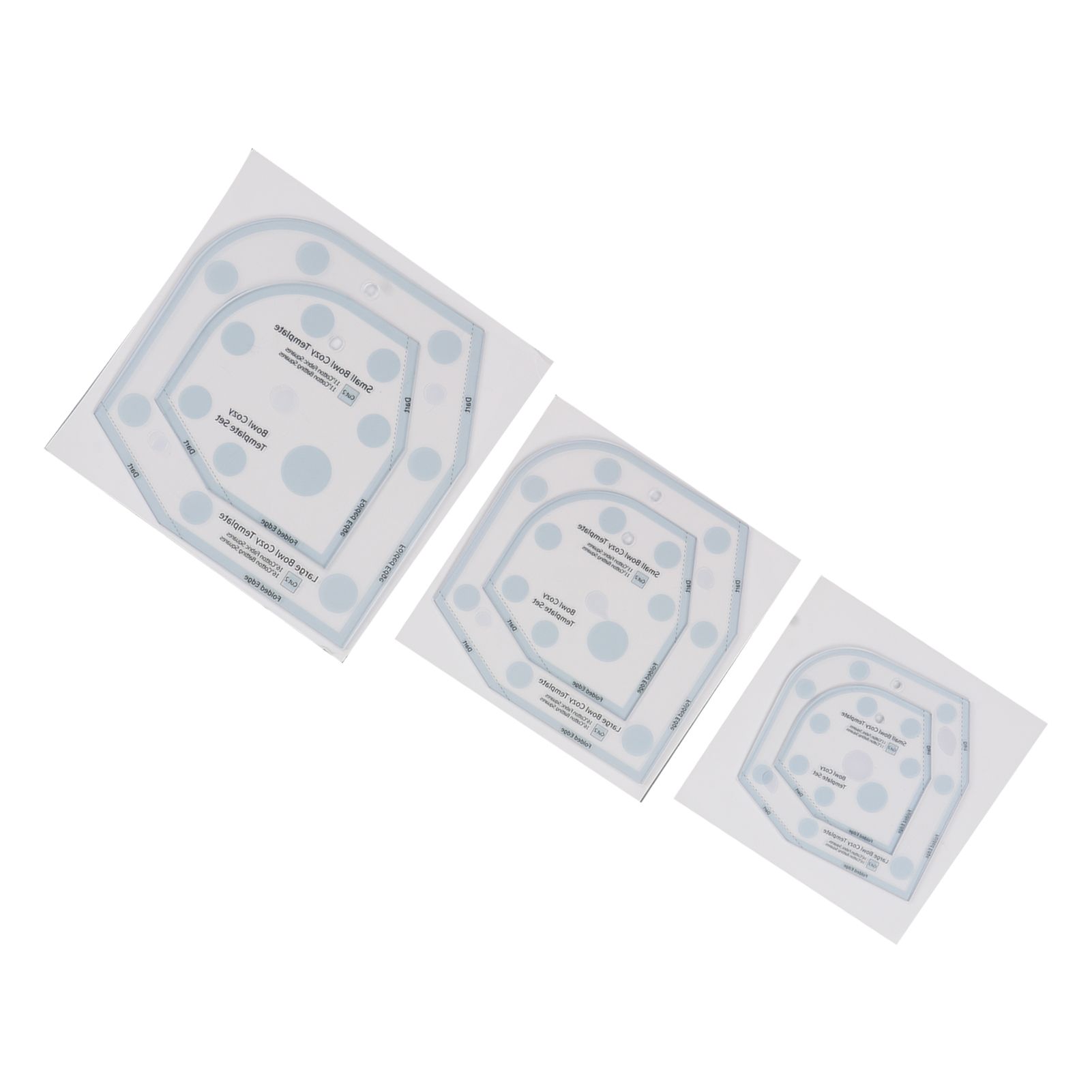 6in 8in 10in 3 Sizes Bowl Cozy Template Acrylic Bowl Cozy Pattern Template Cutting Ruler Set โ image 3