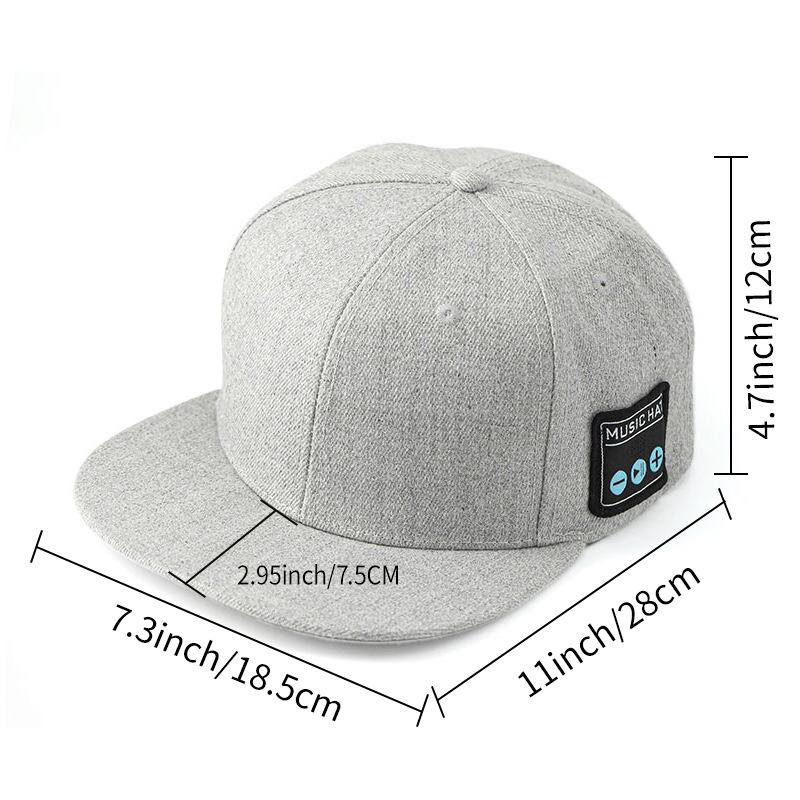 Dark Blue Wireless Bluetooth Hat - Sports Cap with Dual Speakers, Bluetooth 5.4,Outdoor Music Hat for Running,Jogging,and Sports — image 2