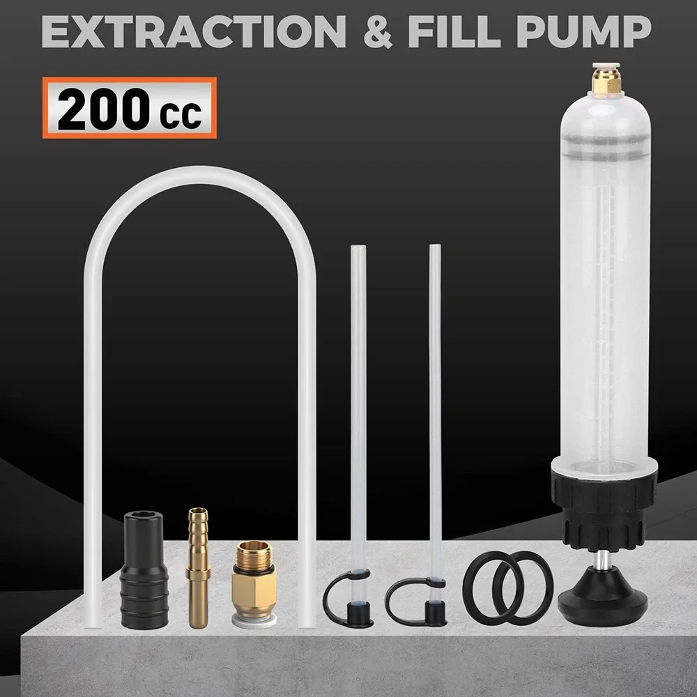 HORUSDY 200CC Manual Fluid Extractor Pump Oil Transfer Syringe Tool Automotive — image 4