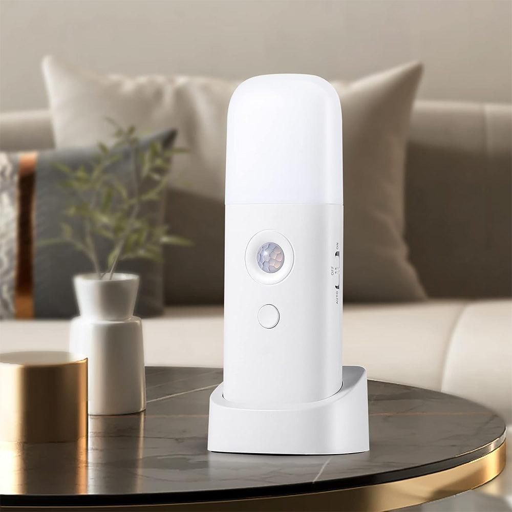Dimmable Motion Sensor Night Light Rechargeable Nightlight with 5 Brightness Levels White — image 3