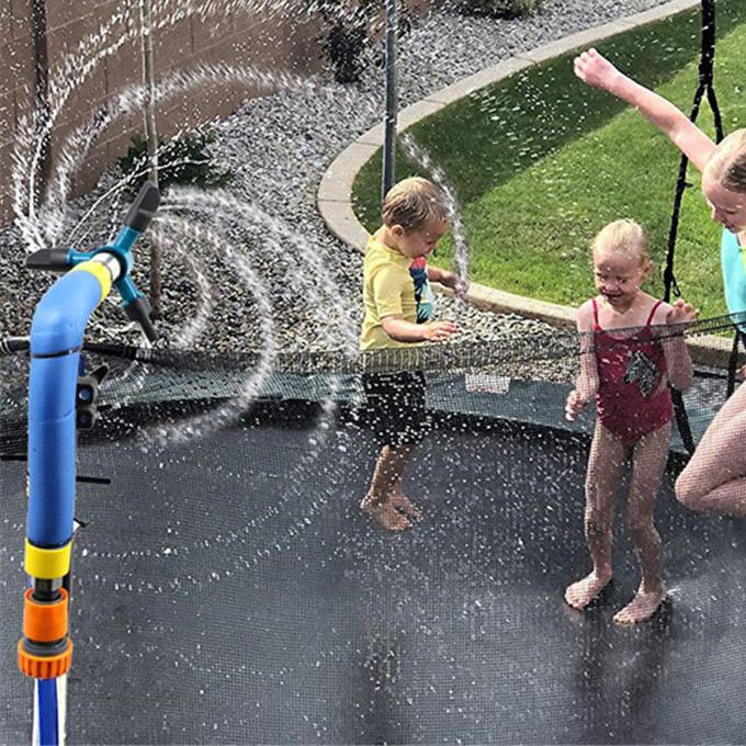 Lawn Garden Sprinkler Trampoline Sprinkler Outdoor Water Sprinkler Automatic Sprayer Outdoor Misting Misters — image 2