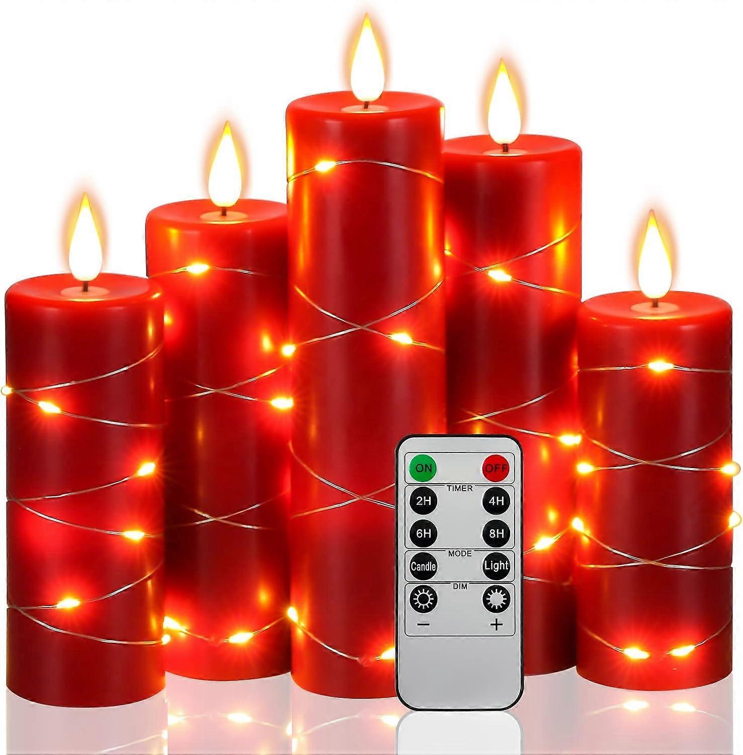5 Pack LED String Lights with Remote, Star Clear Lights, Timer Function