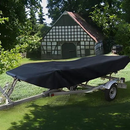 Square Boat 17-20FT (625cm × 360cm):Boat Cover Trailerable Marine Grade 210D grey — image 4