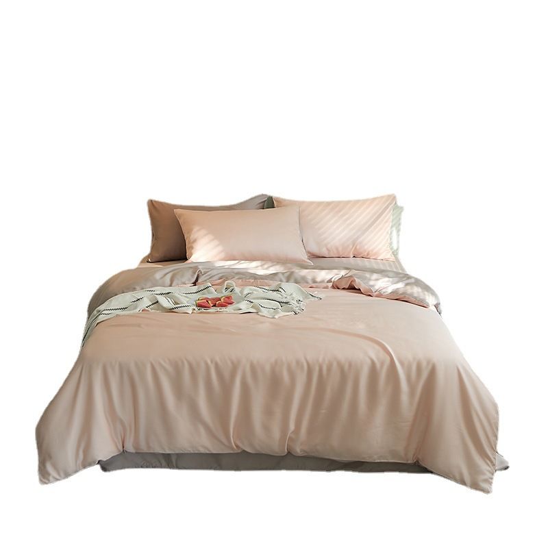 60s Tencel Four Piece Set Lyocell Solid Color 1.2m bed sheet set of three (for 150*200cm quilt core) โ image 3