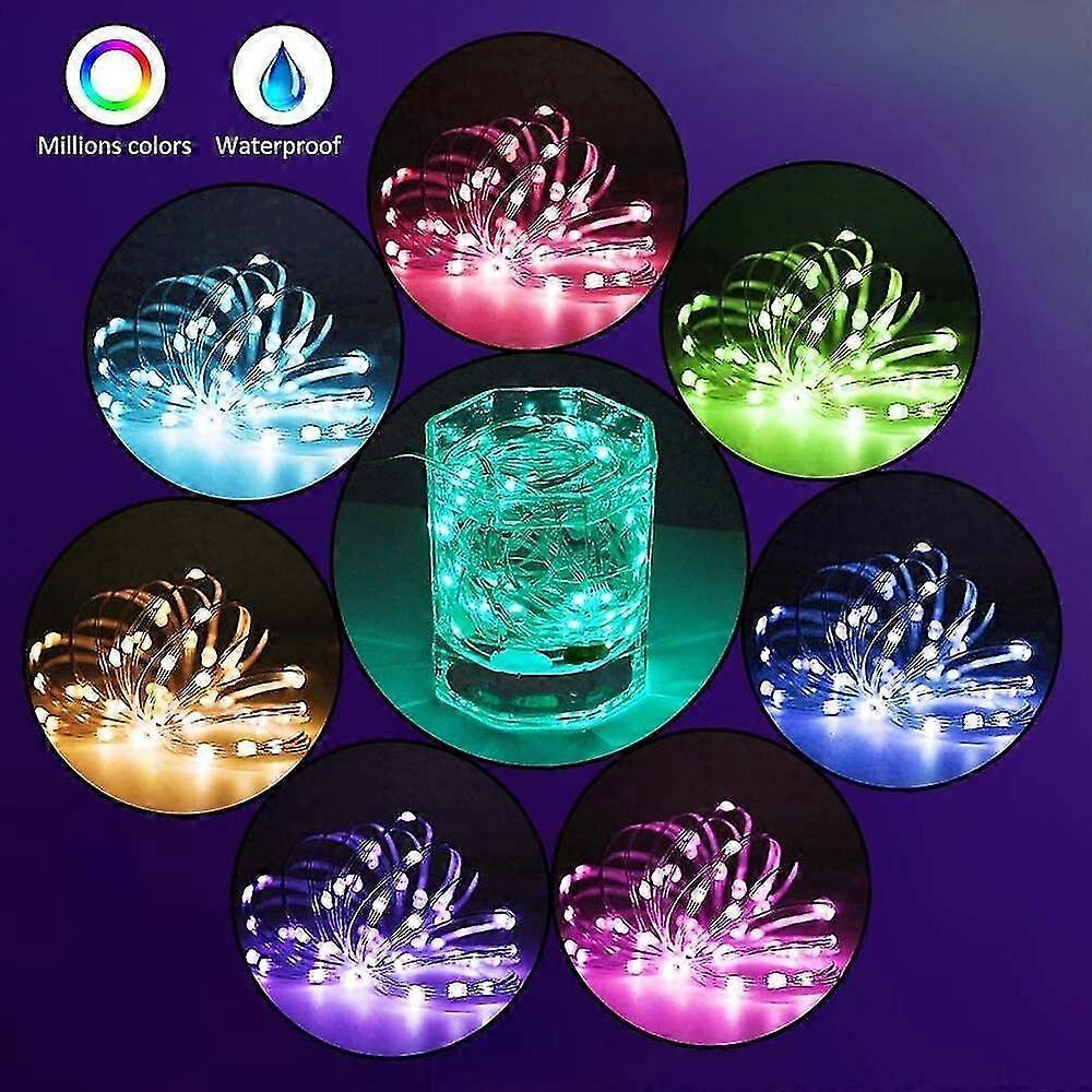 RGB Fairy String Lights, Indoor Outdoor Color Changing Music Twinkle Lights โ image 2