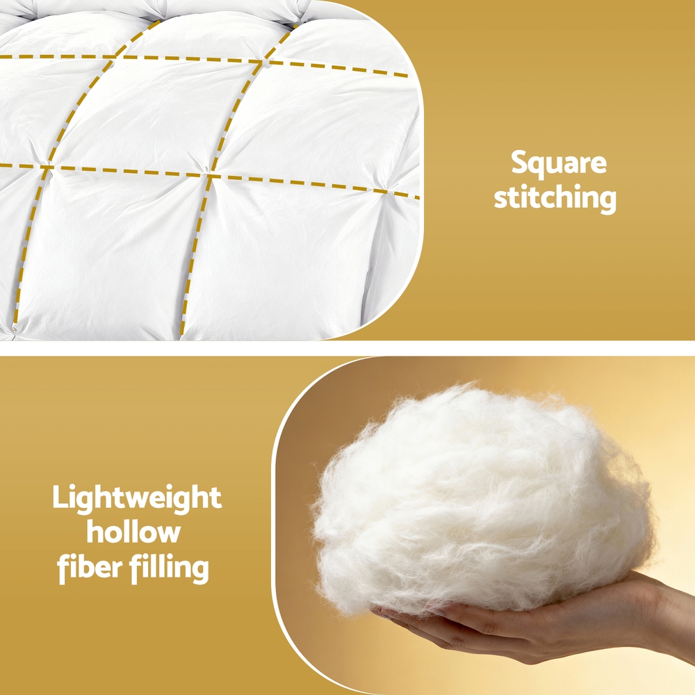 Giselle Bedding King Size 400GSM Microfiber Quilt All Season Duvet Quilts Comforter Winter Summer โ image 6