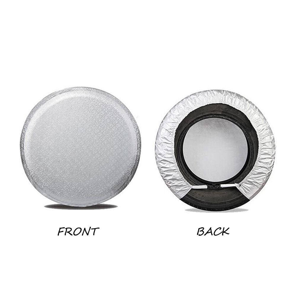 PVC Leather Spare Tire Wheel Cover for Car Truck SUV Camper Trailer Universal Fit Black (for Overall Wheel Diameter 18-21 inches) — image 3
