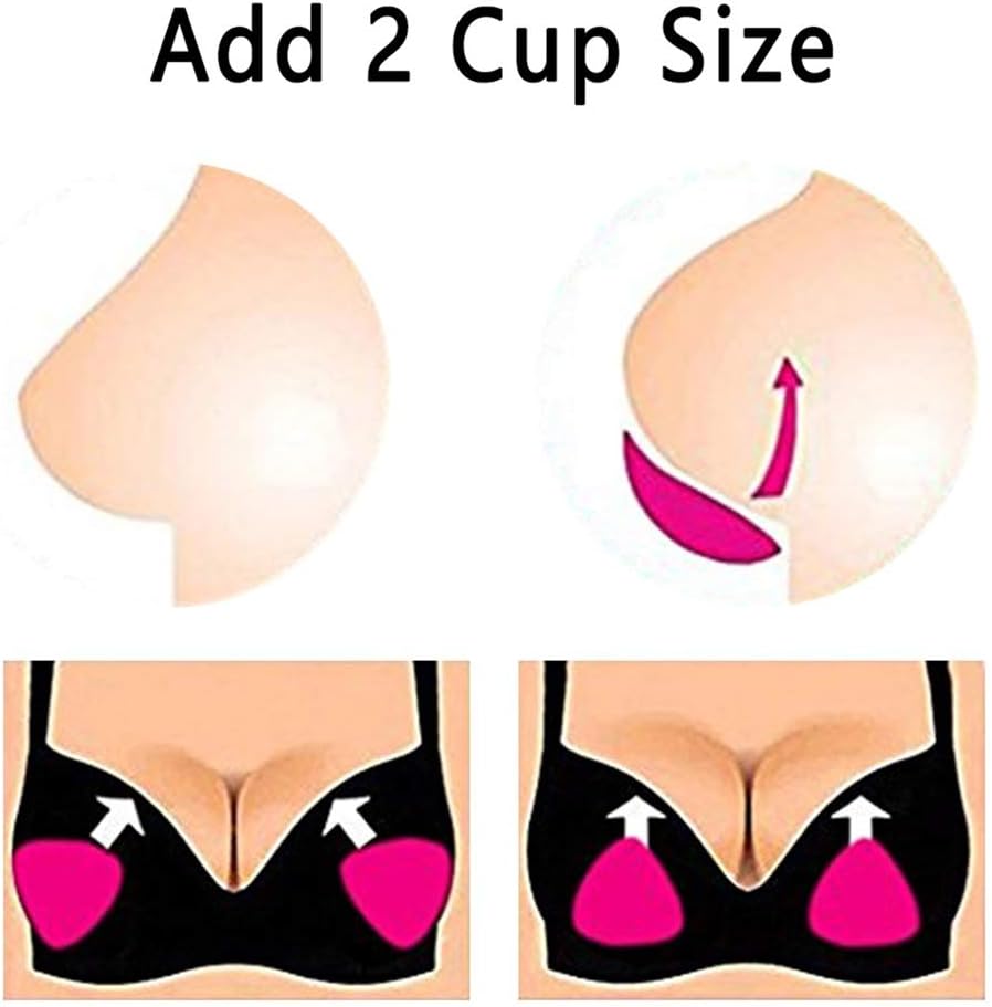 Silicone Bra Inserts Large Bra Inserts Silicone Add 2 Cup Size Bra Padding Bust Enhancer Transparent Color โ image 4