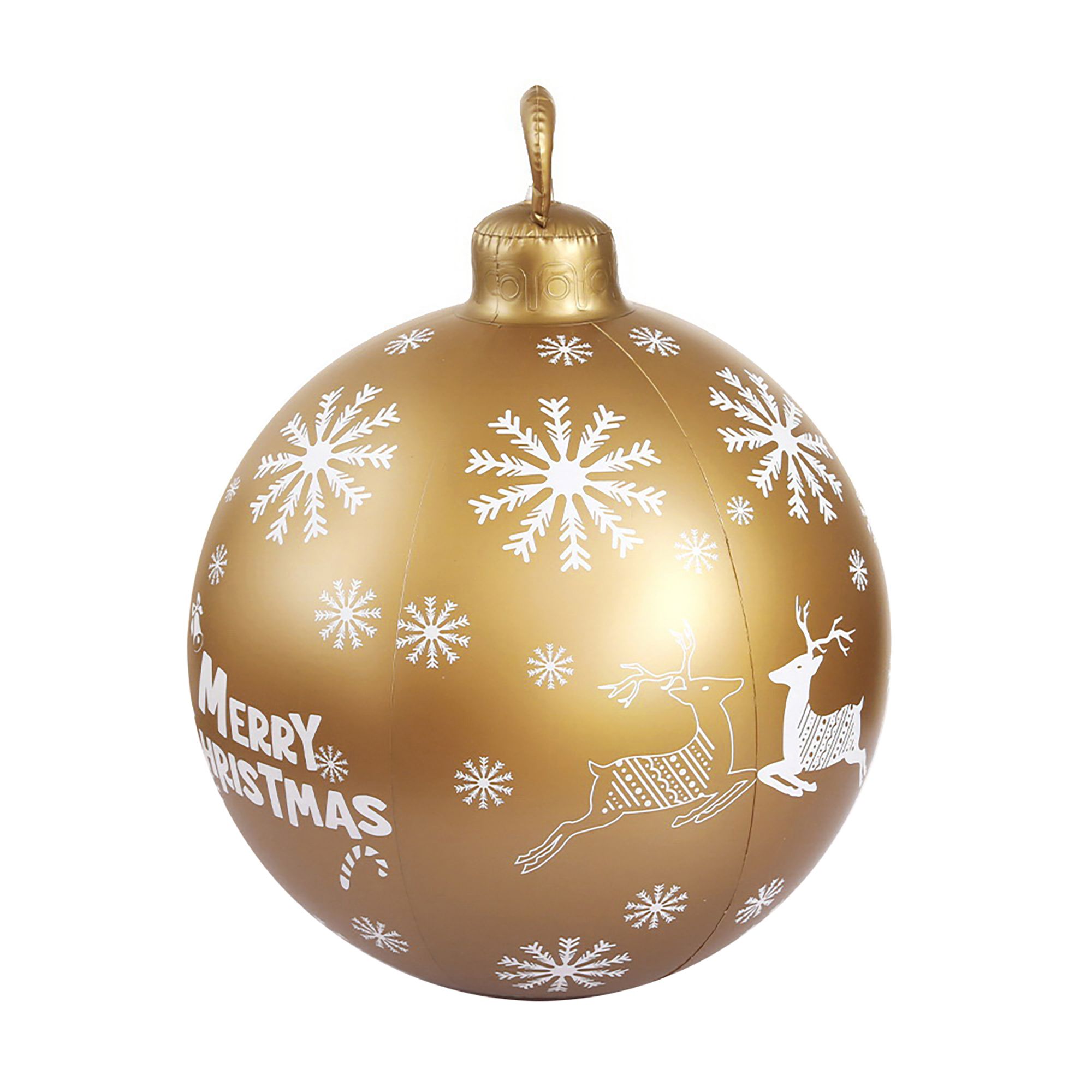 Jingle Jollys Christmas Inflatable Ball Bauble 60cm Outdoor Decoration Gold โ image 3
