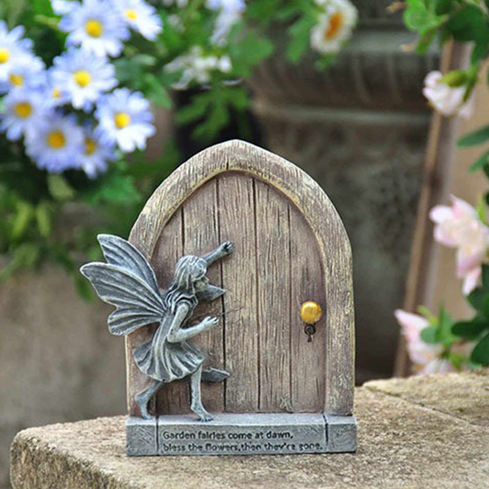 Whimsical Fairy Door Garden Statue Enchanting Outdoor & Indoor Decor for Flower Beds, Patios, Lawns, and Fairy Gardens — image 2