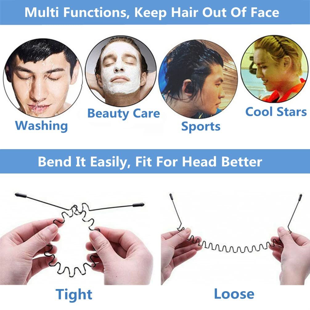Hair Band for Men Headband Hair Bands Women Fashion Headbands Sports Hairband Unisex Band Hair Hoop 2 PCS — image 5