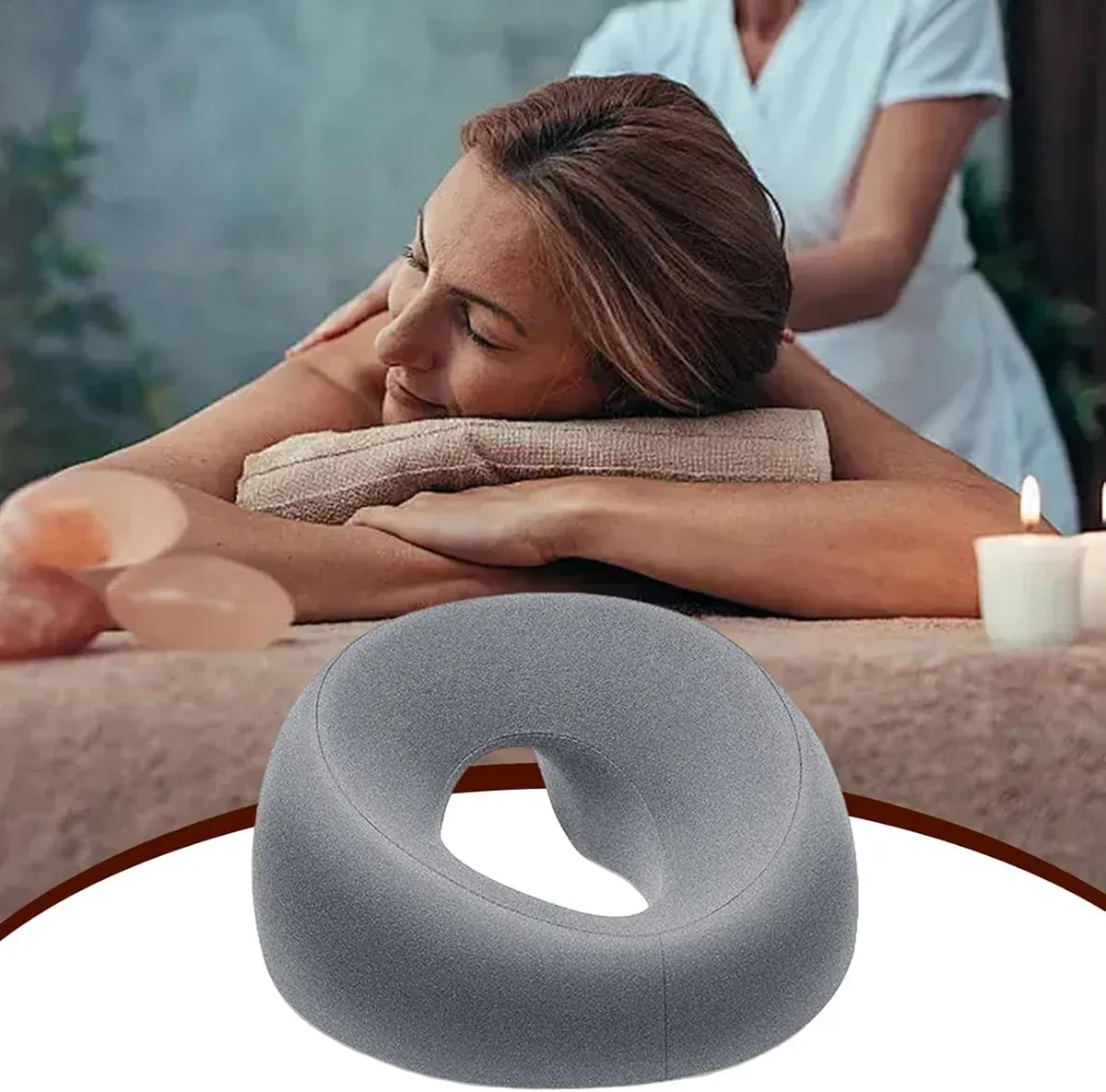 Memory Foam Face Pillow for Massage Table Beauty Bed Comfortable Head Support — image 6