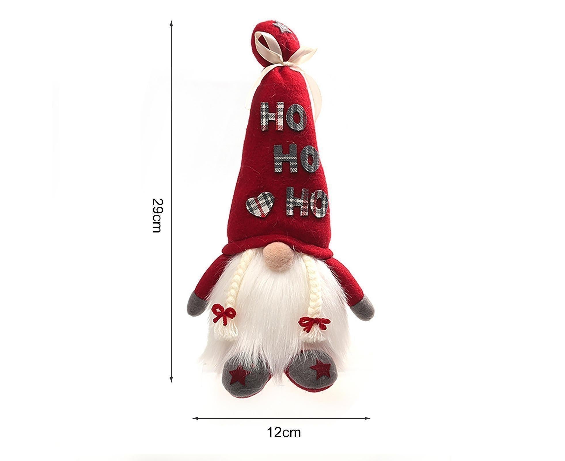 Creative Dwarf Shape LED Doll Decor Cute Exquisite Flannel Doll Display for Home-Red โ image 3