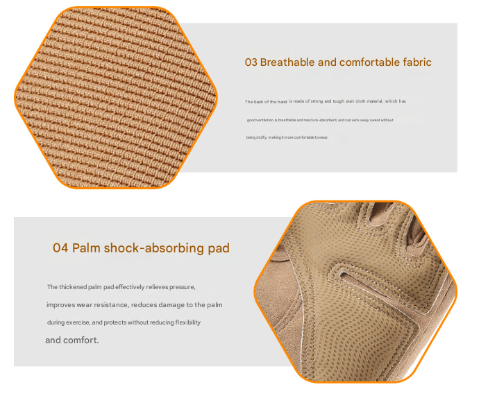 XL Khaki Hard Knuckle Tactical Gloves - Full-Finger Protective Gear for Motorcycle, Cycling & Outdoor Sports โ image 5