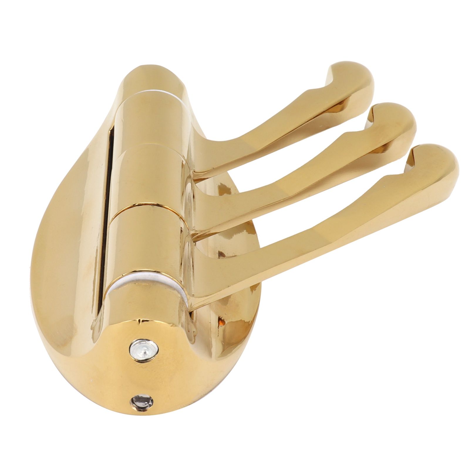 Clothes Hook Wall Mount 180 Degree Foldable Coat Hook Hanger for Home Bathroom BedroomGold — image 6