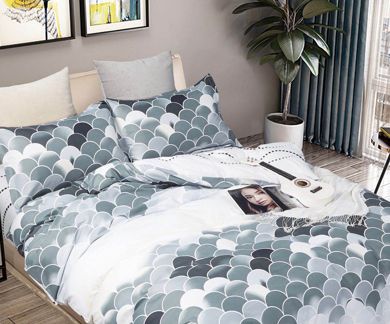 Millie Super King Size Quilt/Duvet Cover Set — image 2