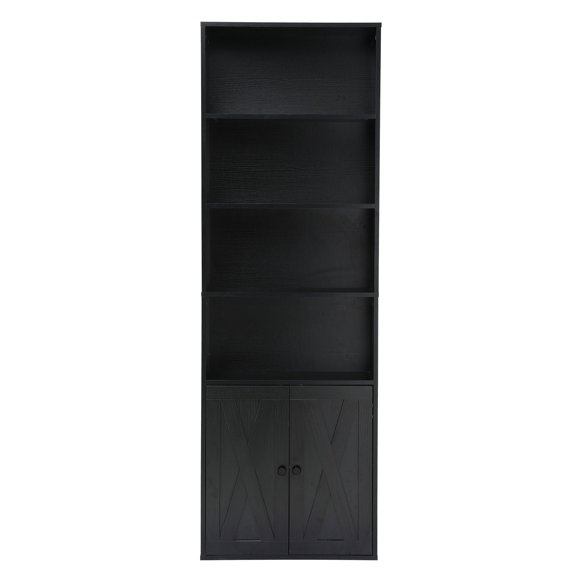 Artiss 6-Tier Bookshelf Display Cabinet Storage Black โ image 4