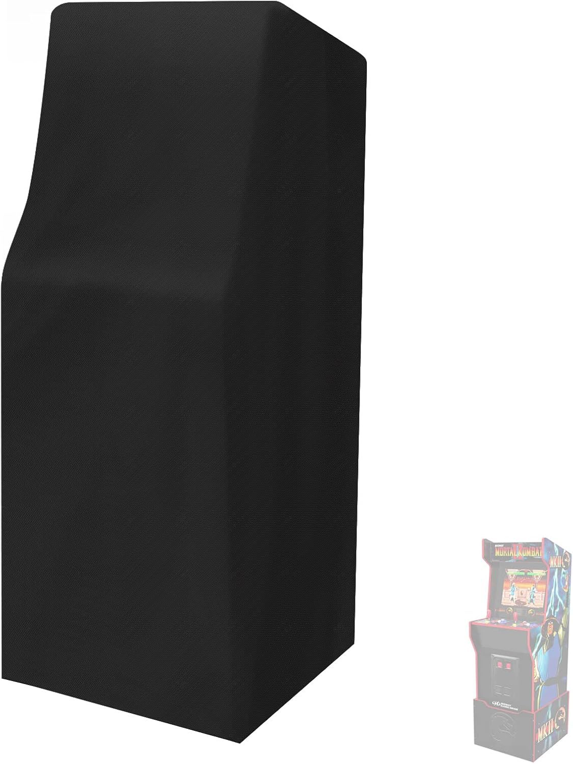 Game Machine Cover Waterproof & Dust-Proof Retro Home Arcade Machine Cover Electronic Game Cover Black(420D:56 × 79 × 168cm)
