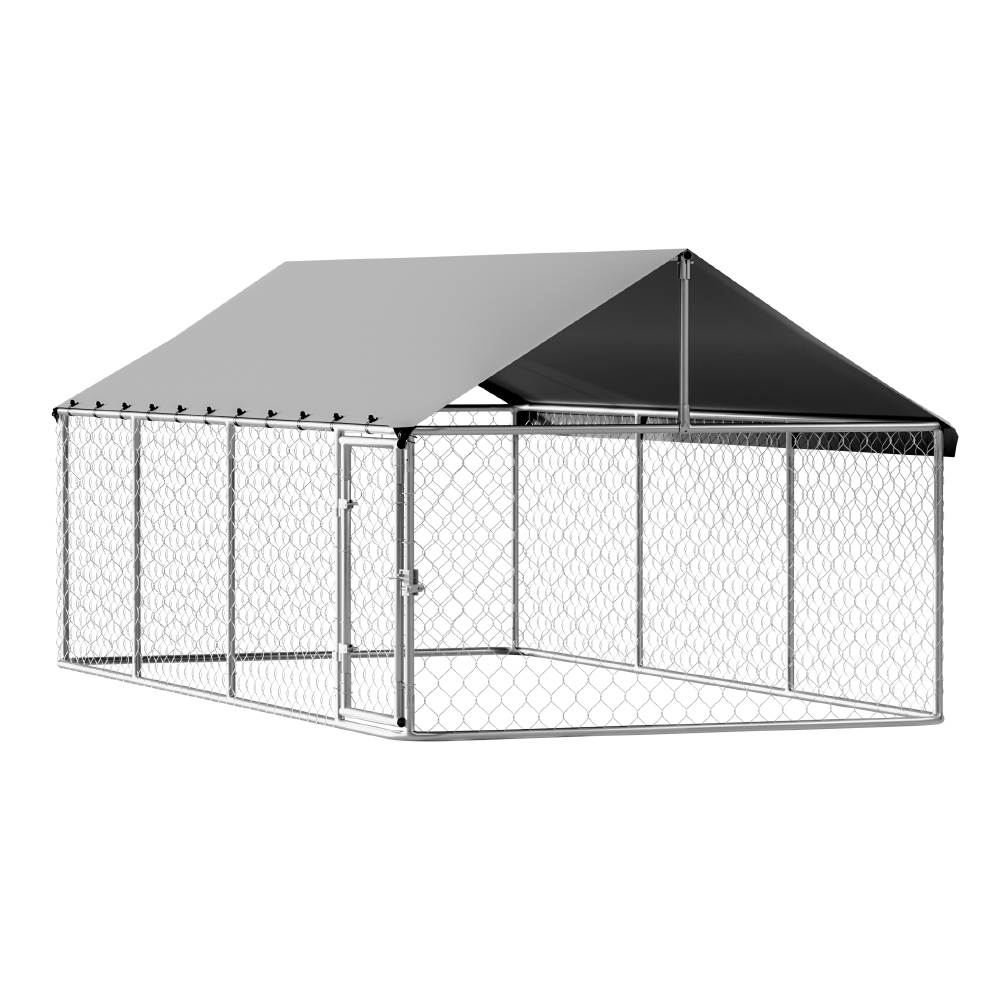 i.Pet Dog Kennel Large House XL Pet Run Cage Puppy Outdoor Enclosure 2Mx4M โ image 3