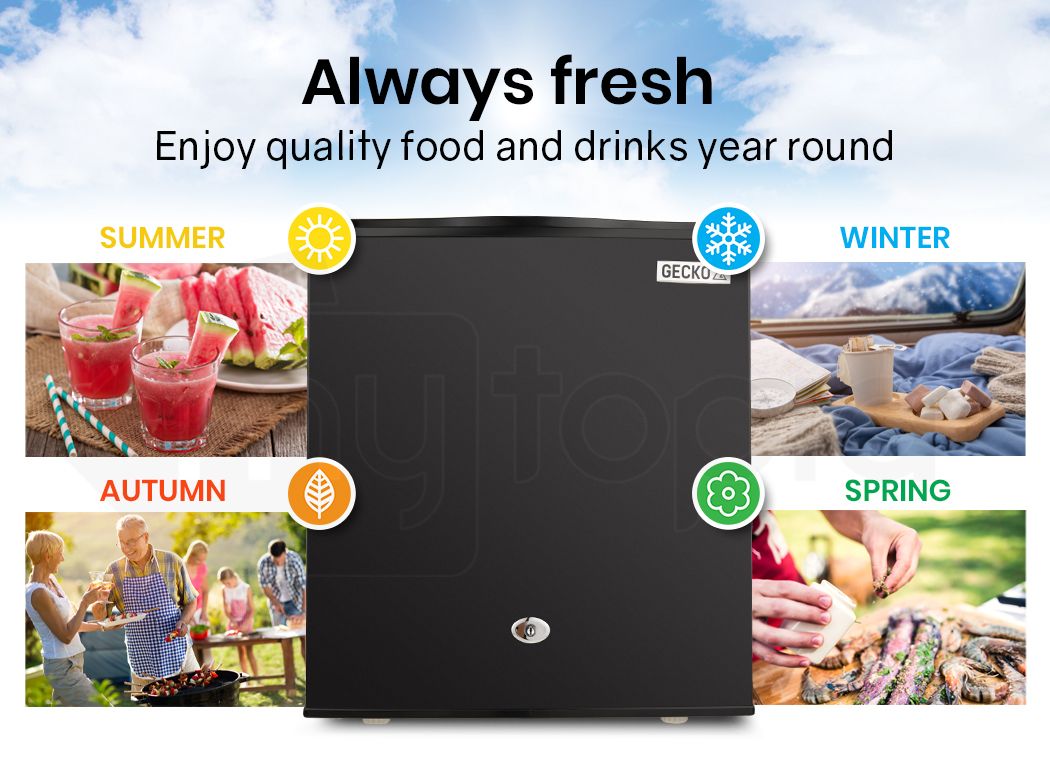 GECKO 57L Portable Camping Bar Fridge with Freezer 12V/24V, Black — image 5
