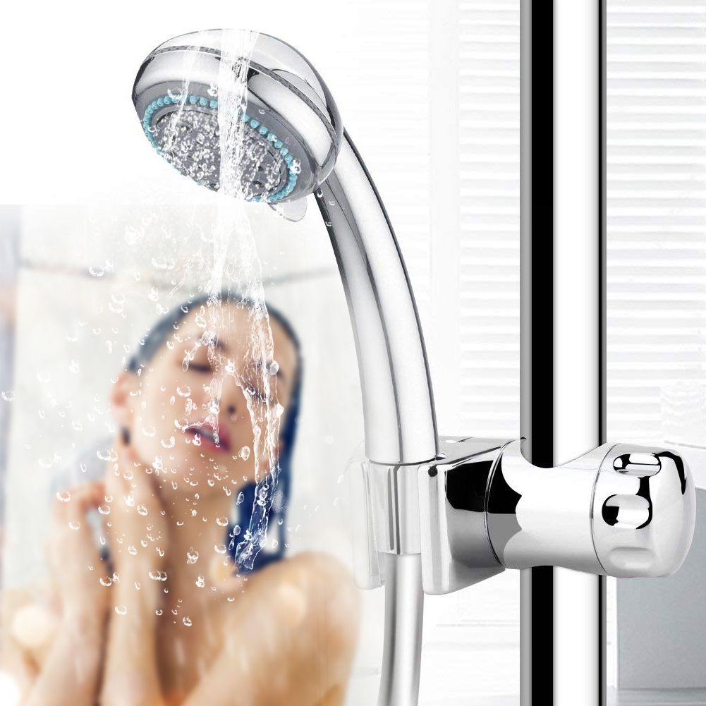 25mm Replacement Hand Shower Bracket for Slide Bar Adjustable Plated Bathroom Pipe Shower Head Holders — image 5