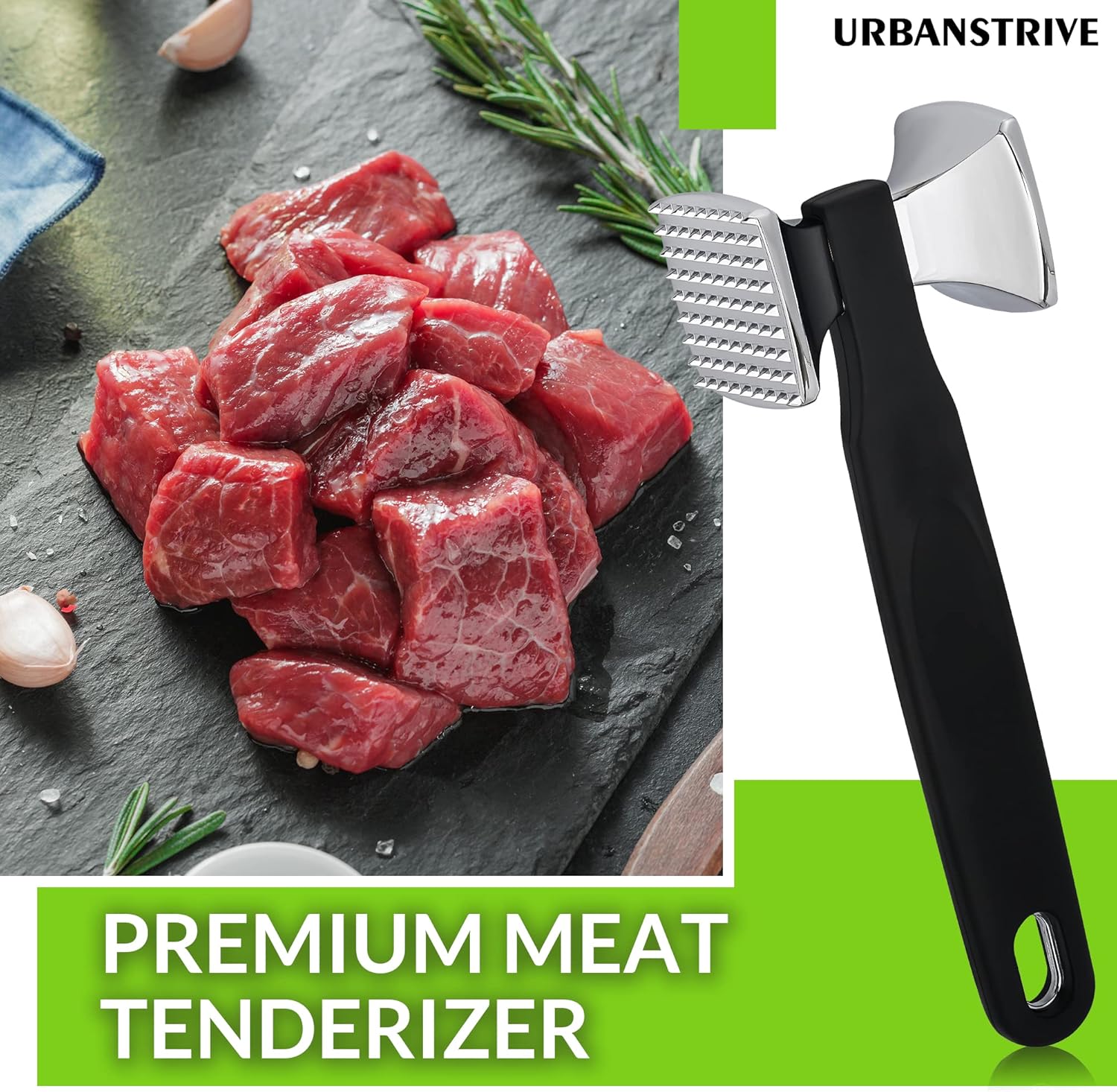 Premium Heavy Duty Meat Tenderizer Hammer — image 6