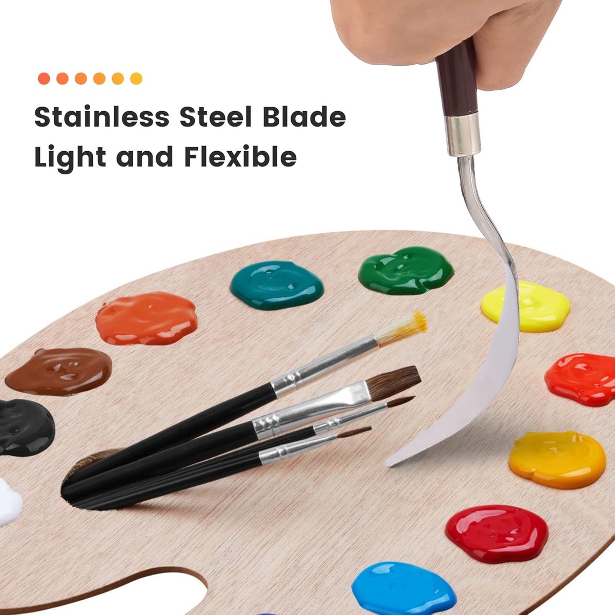 10PCS Palette Knives - Painting Palette Knives - Painter's Knives - Scraper Set - Palette Knife Set - Stainless Steel Painter's Knife Set - Painter's Knife — image 3