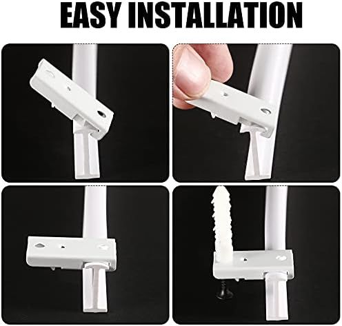 lexible Bendable Ceiling Curtain Track, 9.8t/16.4t(5m), Ceiling Mount or Curtain Rail with Track, Room Divider(5 m,White) — image 4