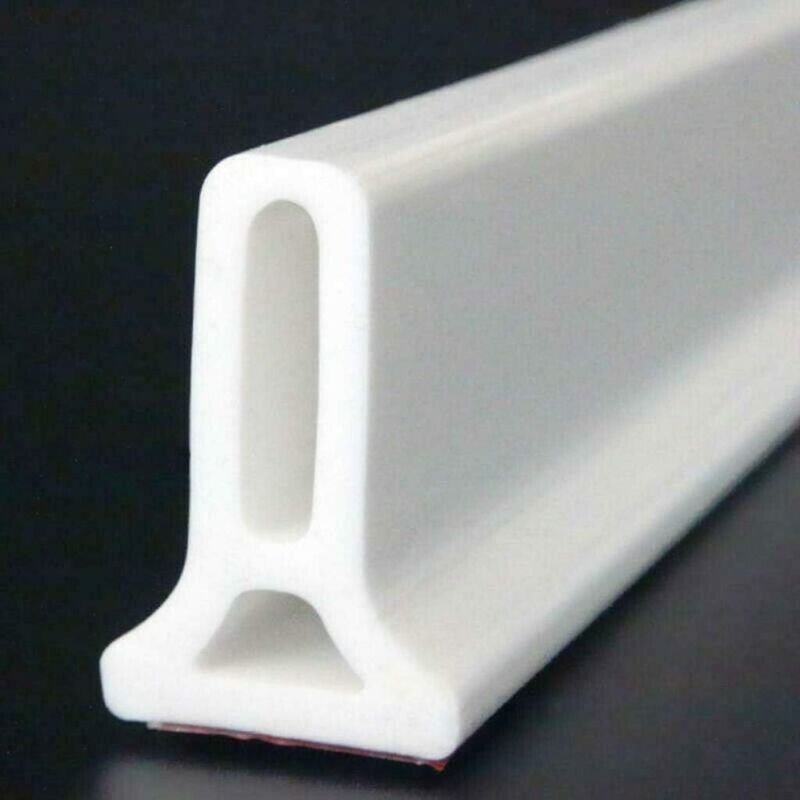 Foldable Shower Barrier Water Retention Dam White, 1 m