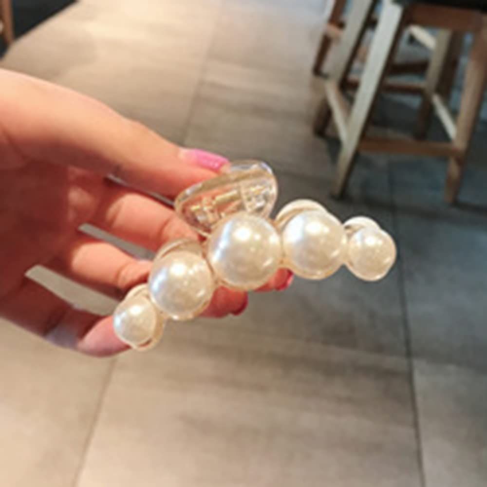 Pearl Hair Clips, Large Pearl Hair Claw Clips for Women, Non-Slip Pearl Hair Accessories for Thick Hair and Thin Hair — image 5