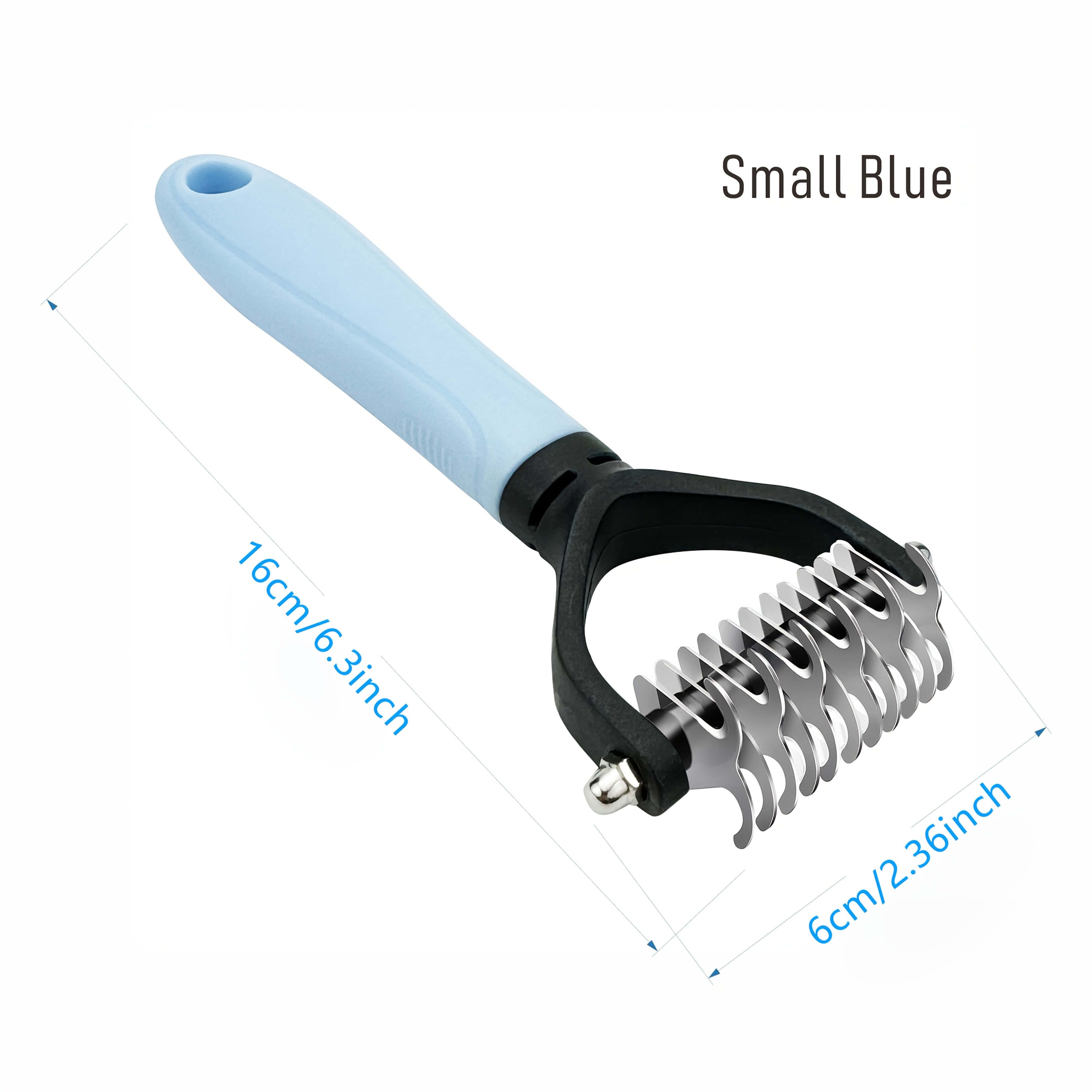 Professional Pet Dematting Comb for Dogs and Cats - Stainless Steel Grooming Tool for Removing Tangles, Mats, and Loose Undercoat Hair, Ideal for Long-Haired — image 3