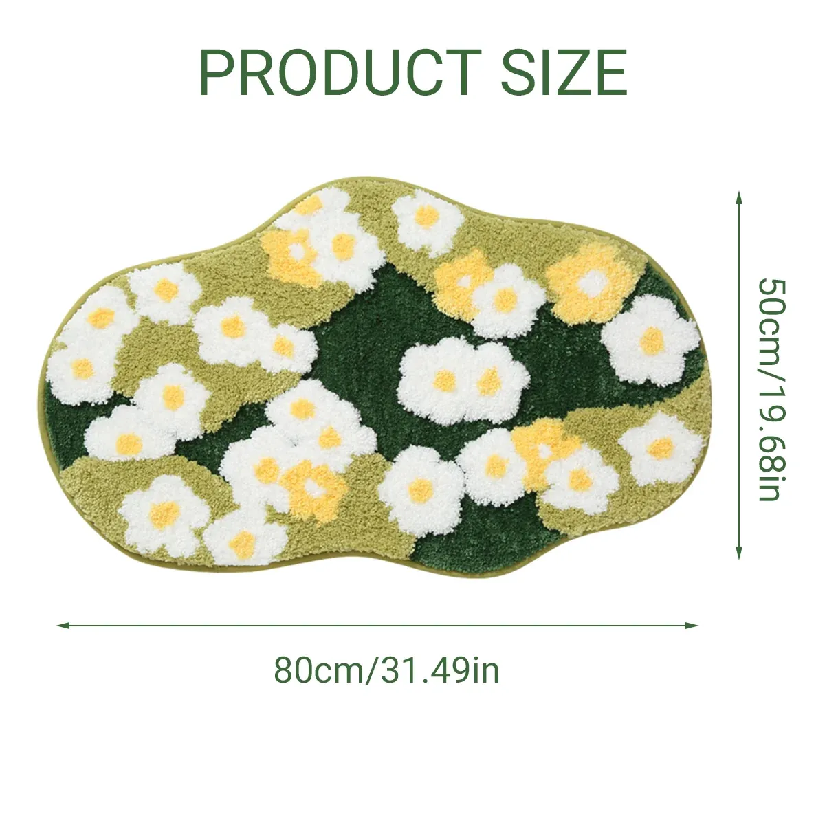 Carpet Irregular shaped Hall Pet Floor Mat Non Slip for Living Room Entryway — image 3