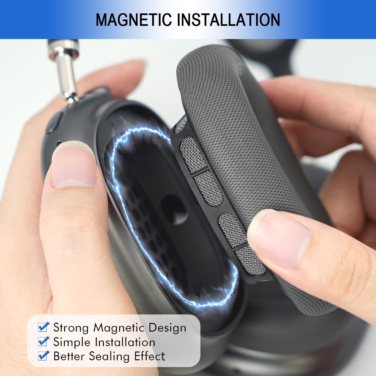 Ear Cushions - Replacement Ear Cups - Upgraded Headphones Cover Earpad for Leather with Silicone Gel (Gray2pcs ) โ image 2