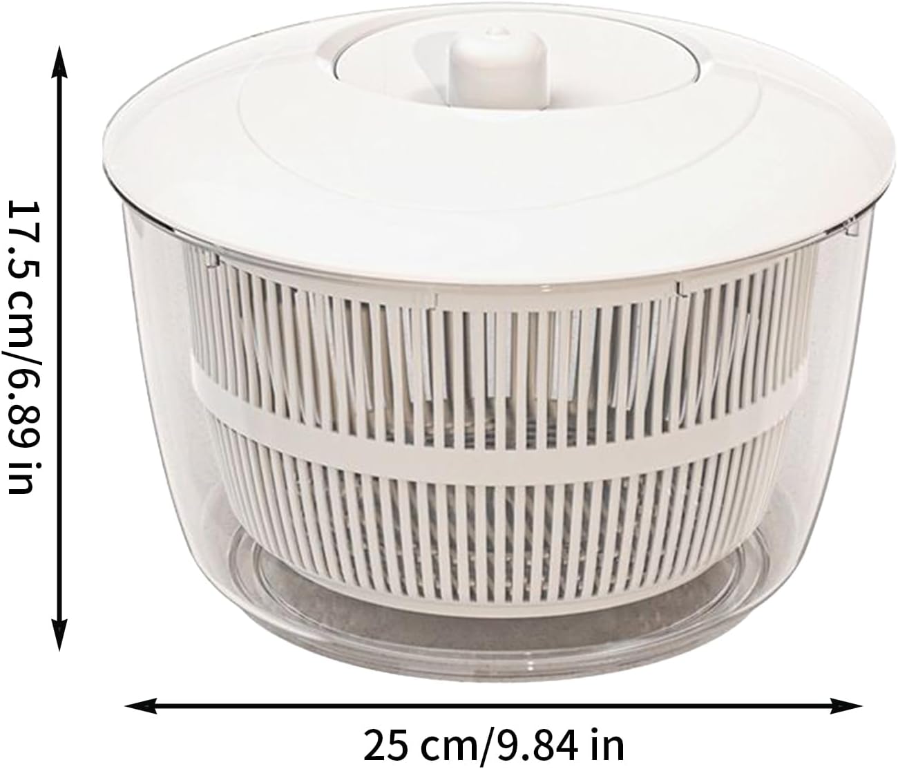 Multifunctional Salad Spinner with Colander Fast Drying Collapsible Vegetable Fruit Kitchen Tool β image 2