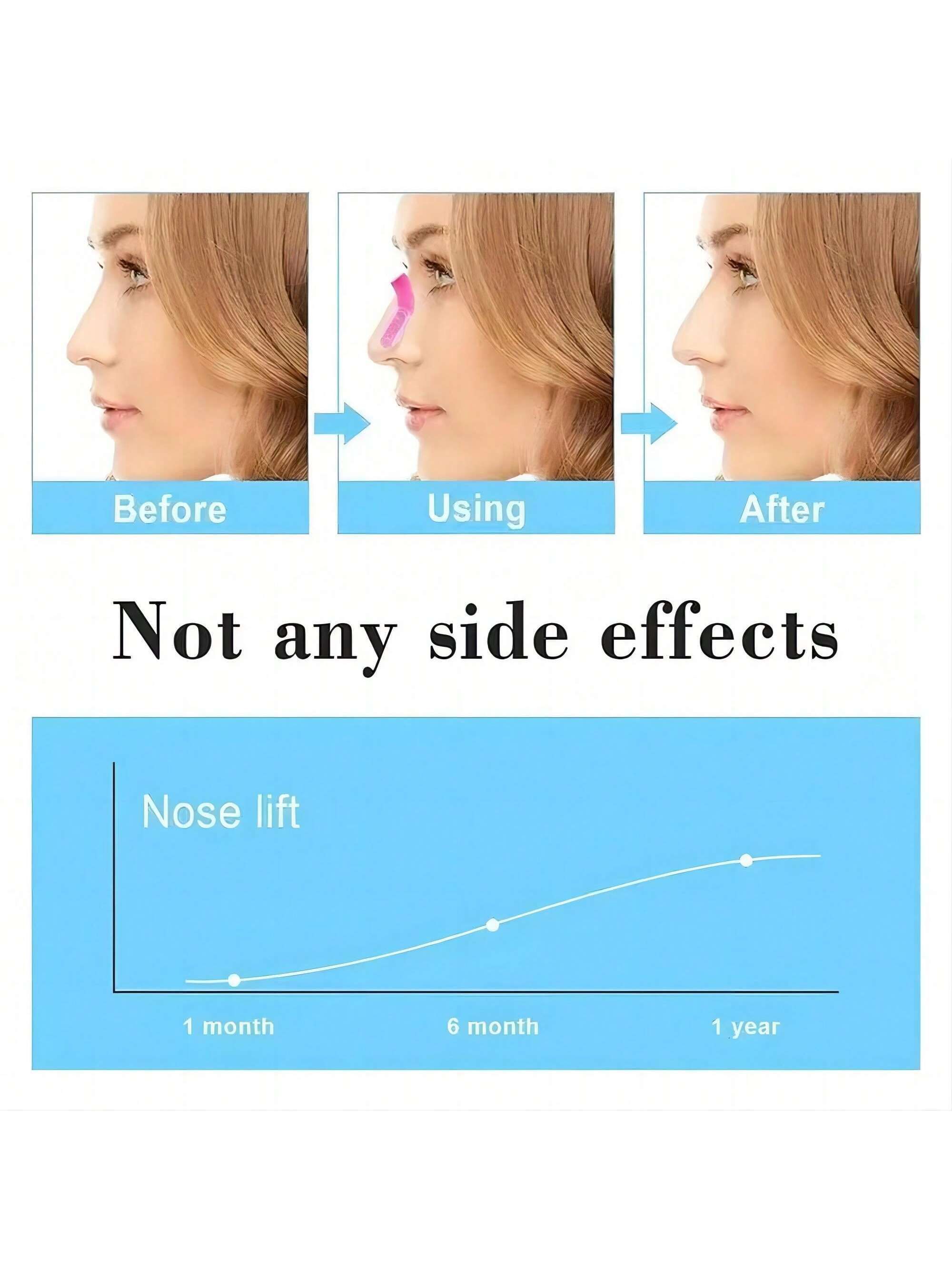 3pcs Silicone Nose Clip Nose Shaper Beauty Tool Nose Pincher Lifter Stopper For Rhinoplasty Shaping Makeup Nose Lift Tool Adjustable Comfort Fit — image 2