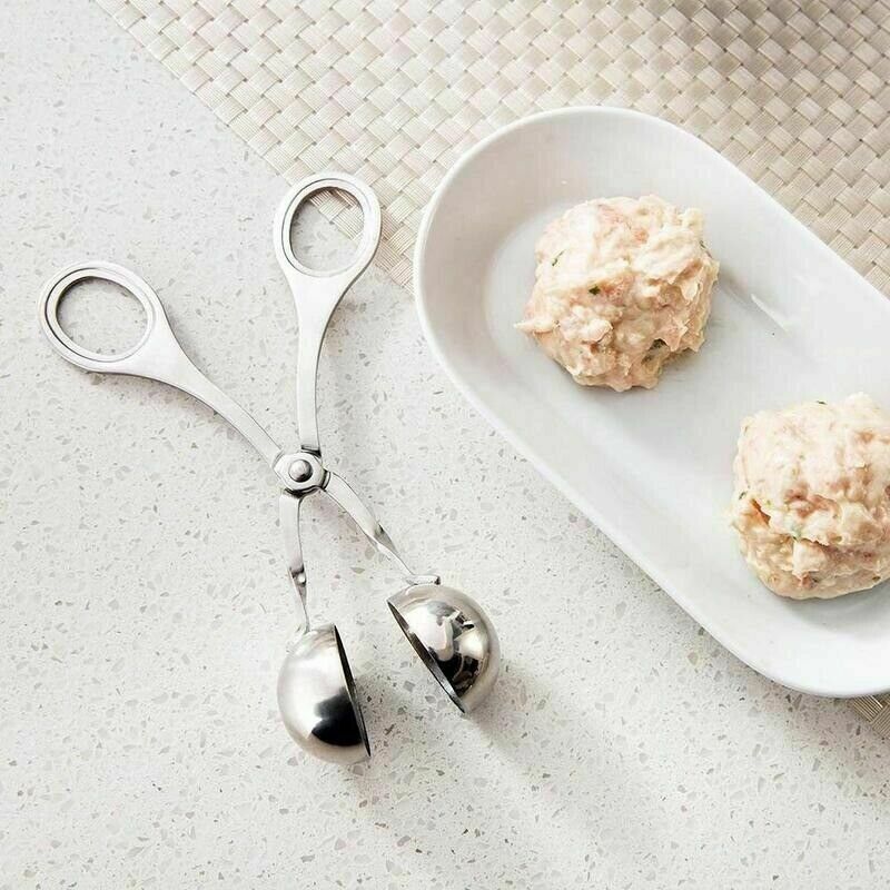 L Meatball Maker Spoon Kitchen Stick Utensil Baller Meat Stainless Steel AU — image 5